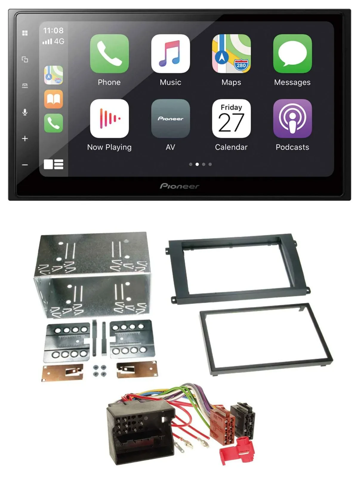 Автомагнитола Pioneer 2DIN Bluetooth DAB USB MP3 для Porsche Cayenne 2007–2010