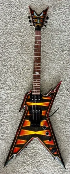 Электрогитара Dean Guitars RZR DB F BBF Razorback Dimebag Bumblebee Firefly с кейсом