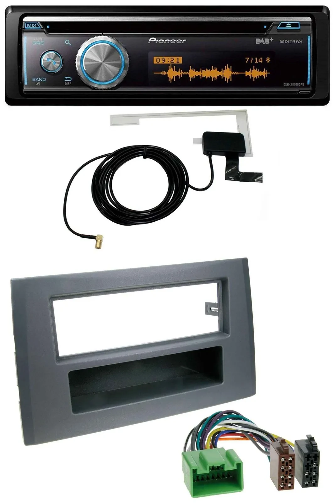 Pioneer Bluetooth DAB MP3 USB CD Autoradio für Volvo XC90 (16 Pin, 2002-2014)