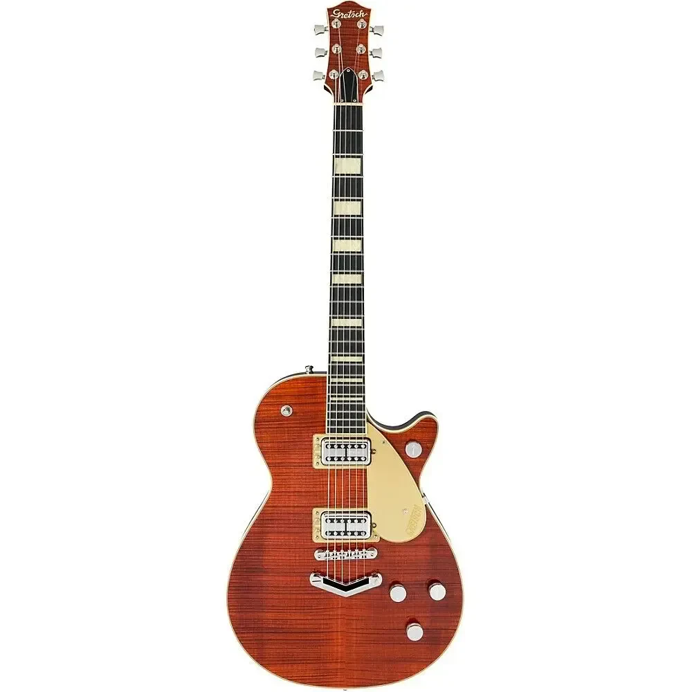 Электрогитара полуакустическая Gretsch G6228FM-PE Players Edition Duo Jet Bourbon Stain