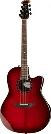 Электроакустическая гитара OVATION 2771AX-СBB-G Standard Balladeer Deep Contour Cutaway Cherry Cherry Burst