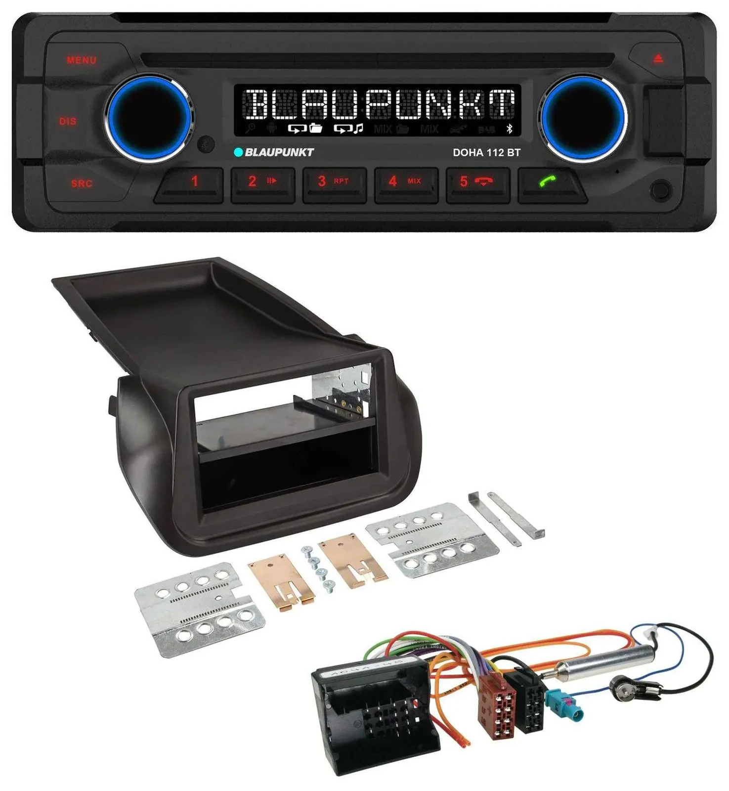 Автомагнитола для Citroen Nemo / Peugeot Bipper Blaupunkt CD MP3 Bluetooth USB AUX