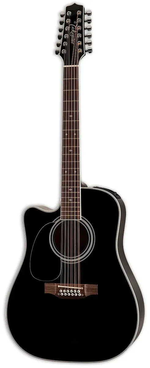 Электроакустическая гитара Takamine EF381SC LH Gloss Black с кейсом