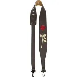 Ремень для банджо Perri's P25EBJBR-7075 Banjo Strap With Embossed Rose Brown