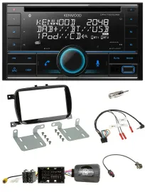 Kenwood CD 2DIN DAB USB Lenkrad Bluetooth Autoradio für 500 X ab 2016 Facelift P