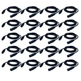DMX-кабель American DJ AC3PDMX5 Black 1.5 м (20 штук)