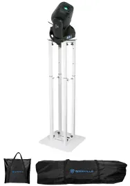 Rockville ROCK SPOT 260W DJ Moving Head Spot/Gobo/Prism Light+White Totem Stand