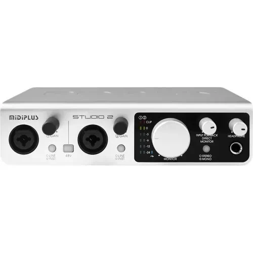 Аудиоинтерфейс MIDIPLUS Studio 2 2x2 USB, 24-bit/192 kHz, 48V