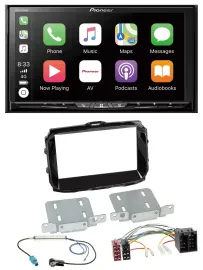 Автомагнитола Pioneer 2DIN, MP3/USB/DAB/DVD/Bluetooth для Alfa Romeo (ISO, с 2013)