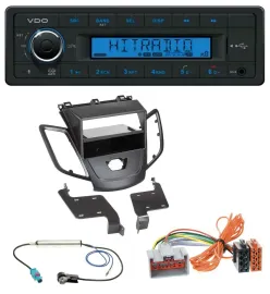 VDO AUX Bluetooth USB MP3 Autoradio für Ford Fiesta JA8 08-10 ohne Display schwa