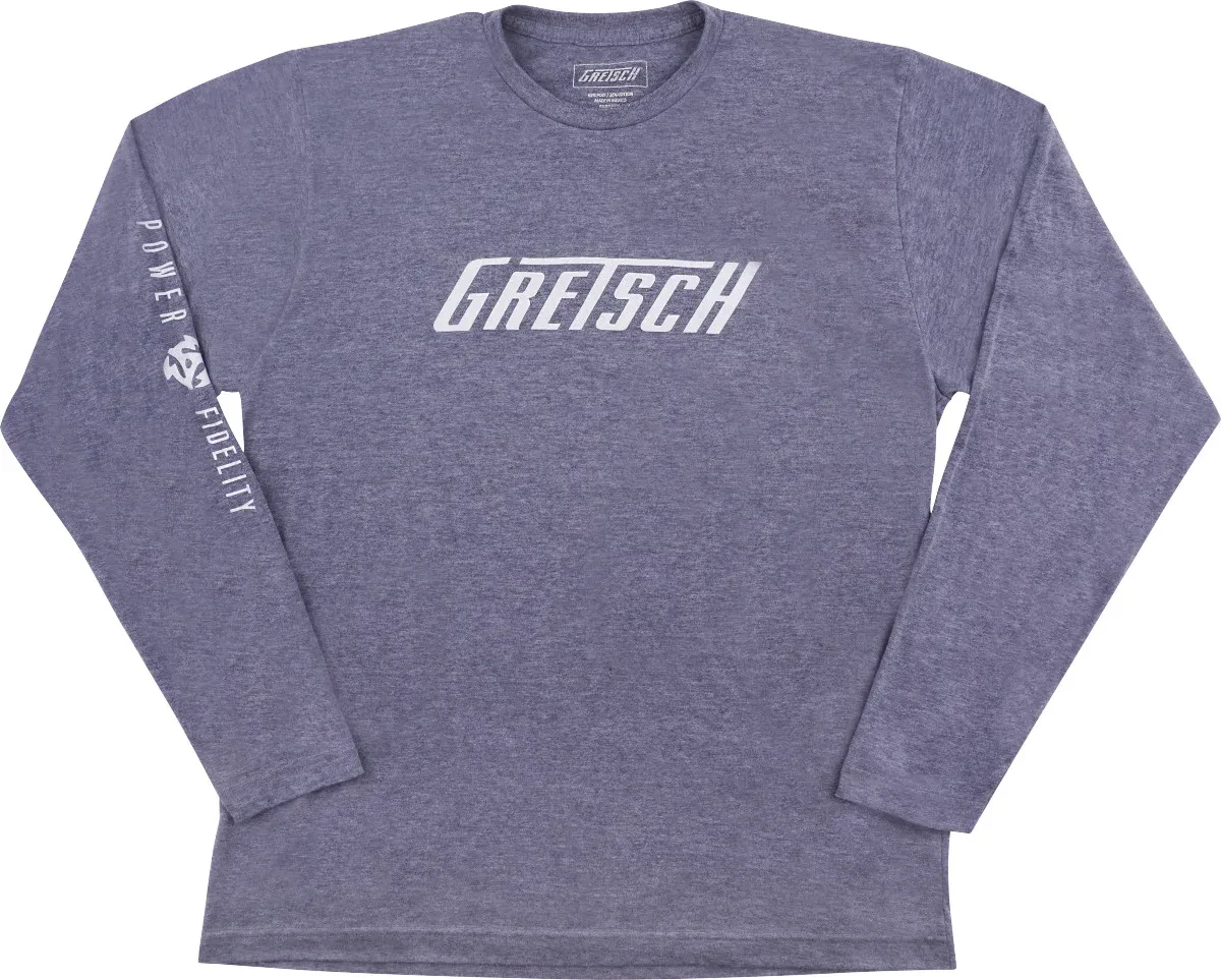 Футболка GRETSCH Power and Fidelity Long Sleeve T-Shirt серый, L