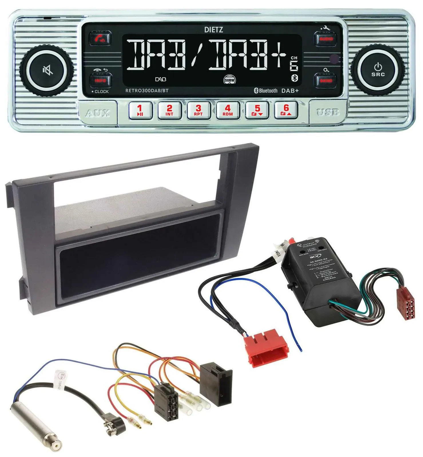 Dietz Bluetooth MP3 DAB USB Autoradio für Audi A6 01-05 C5 Symphony Bose Aktivsy