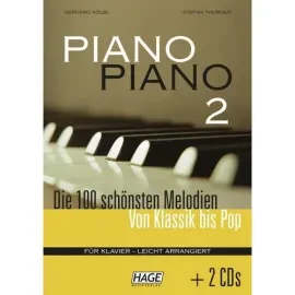 Hage - Piano Piano 2 leicht (+2 CD's) - f. Klavier | Neu