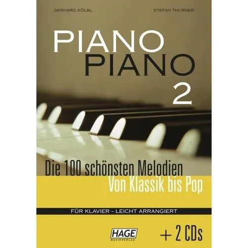 Hage - Piano Piano 2 leicht (+2 CD's) - f. Klavier | Neu