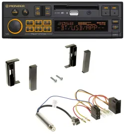 Pioneer DAB MP3 USB Bluetooth Autoradio für Audi TT (1998-2006) - ISO