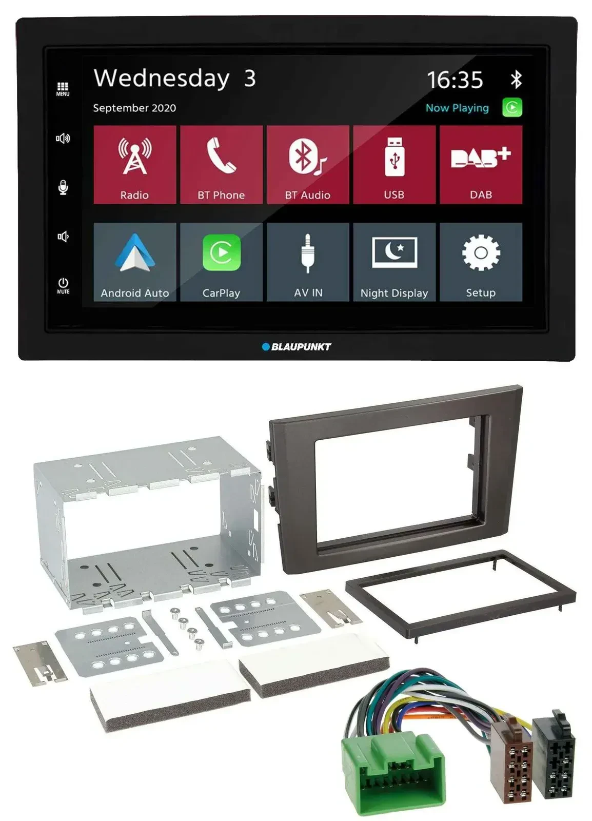 Blaupunkt DAB Bluetooth USB MP3 2DIN Autoradio für Volvo XC 90 07-14 16 Pin