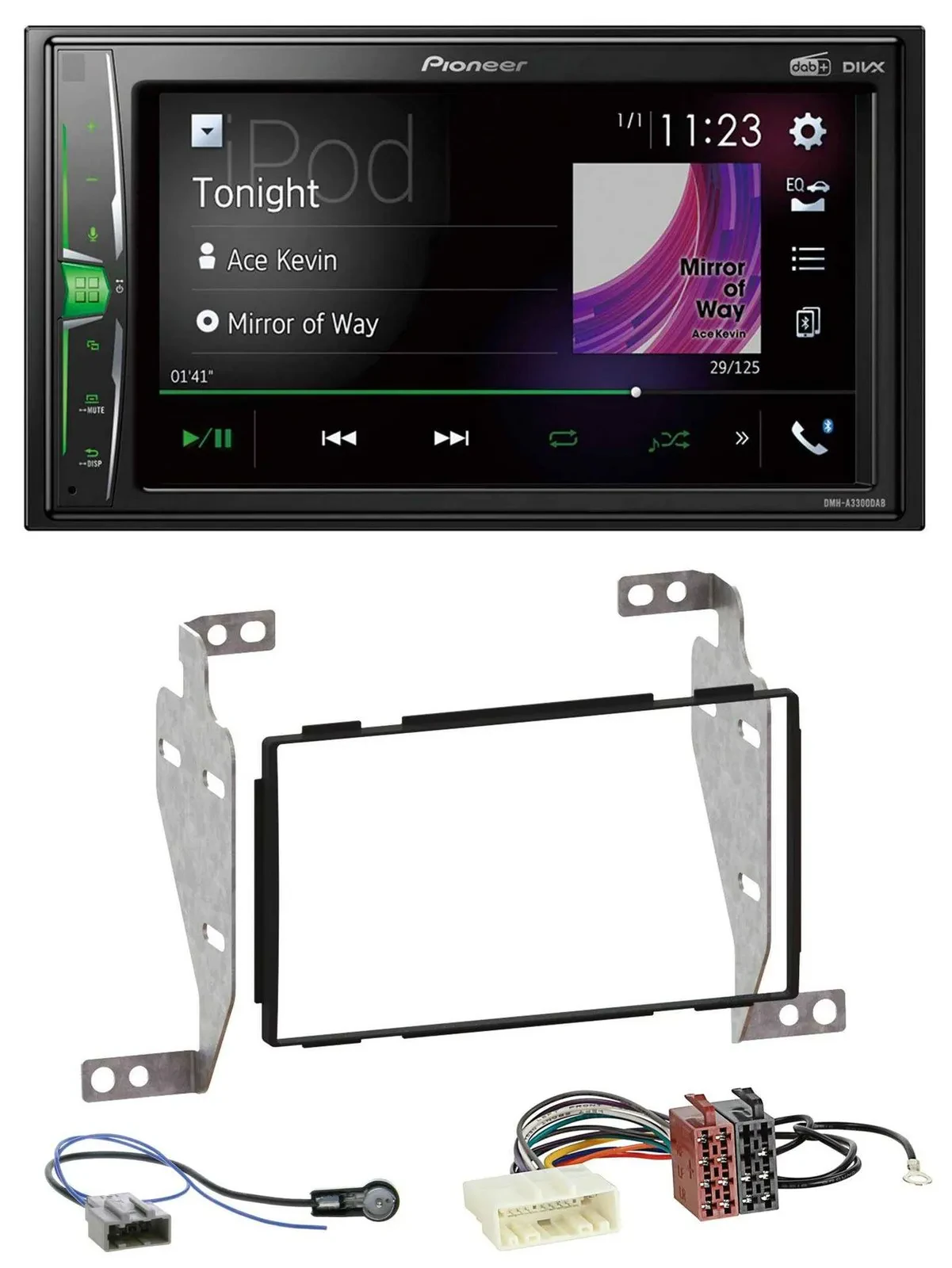 Pioneer 2DIN MP3 DAB USB Bluetooth Autoradio für Nissan Juke (2010-2014)