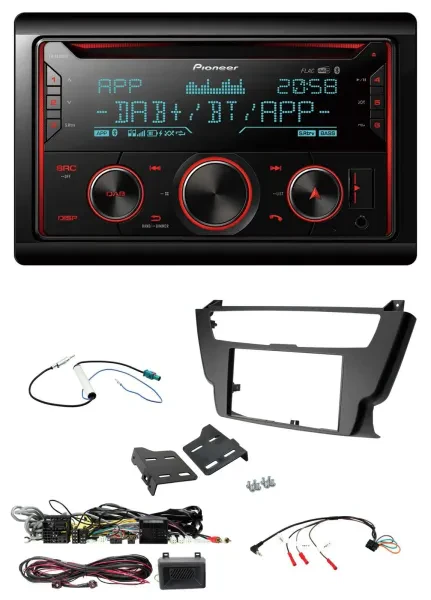 Pioneer 2DIN DAB Lenkrad Bluetooth USB CD Autoradio für BMW 3er 4er 2012-2016 oh