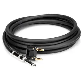 Hosa Technology 1/4" TS to Dual Banana Phone 16AWG Speaker Cable, 20' #SKJ-620BN