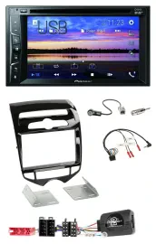 Pioneer Bluetooth 2DIN USB DVD DAB Lenkrad Autoradio für Hyundai ix20 ab 10 auto