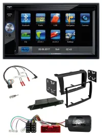 Blaupunkt Lenkrad USB Bluetooth TMC 2DIN Navigation für Mazda 3 2003-2009 schwar