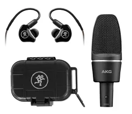 AKG C3000 Studio Recording Condenser Microphone Mic+Mackie Bluetooth Monitors