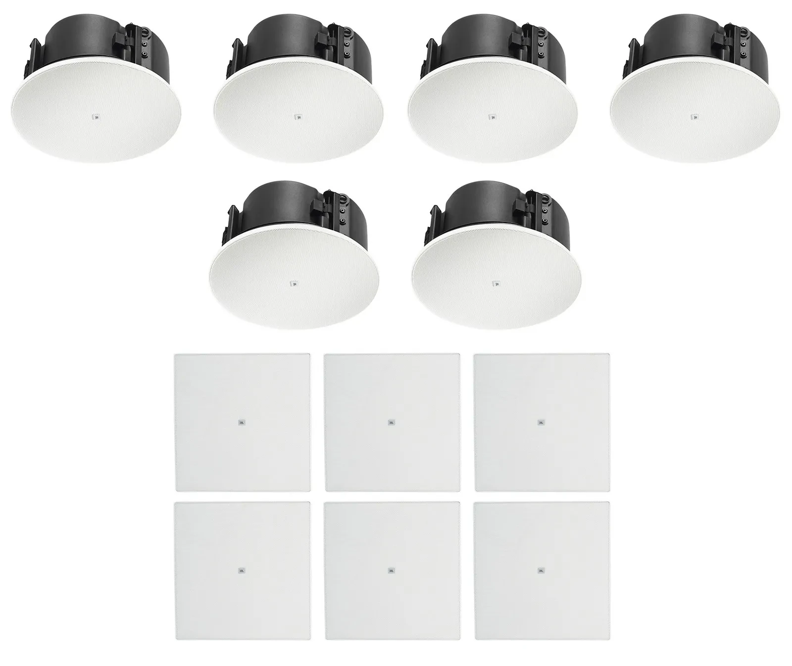 Потолочная акустика JBL Control 424LP 4" 70V/16 Ом с квадратными решетками (набор, 6 шт.)