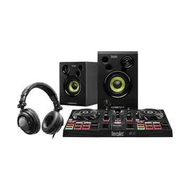 Hercules Perfect All-In-One DJ Learning Kit, DJControl Inpulse 200 Controller