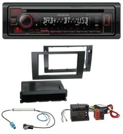 Автомагнитола Kenwood MP3/CD/USB, Bluetooth, DAB, для Audi A4 B7 (2004–2008)