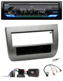 JVC Bluetooth DAB USB Lenkrad Autoradio für Lancia Y 843 05-11 dunkelsilbermetal