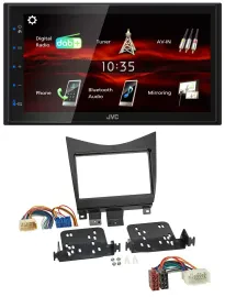 Автомагнитола для Honda Accord (2002–2008) JVC 2 DIN USB Bluetooth MP3 DAB черная