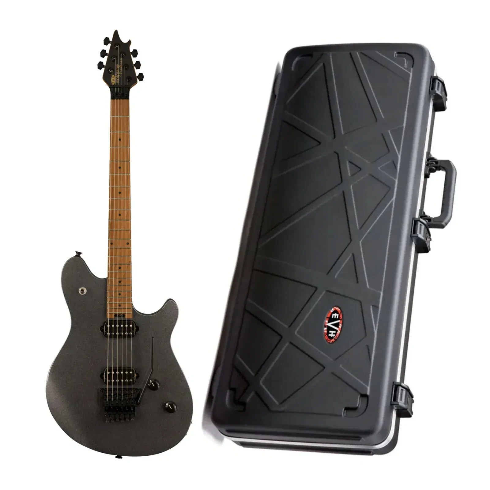 EVH Wolfgang WG 6-String RightHanded Electric Guitar Granite Crystal with Case