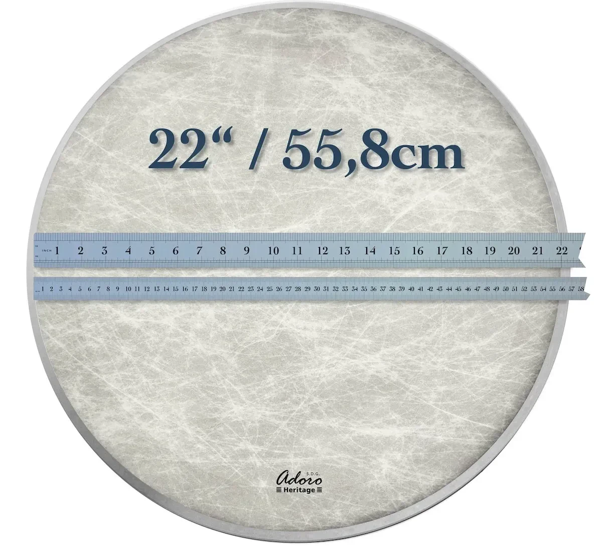 Пластик для барабана Adoro AHER-22BD Heritage Synthetic Calf