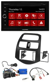 Blaupunkt 2DIN Lenkrad Bluetooth USB TMC DAB Navigation für Chevrolet Spark 2013