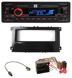JBL AUX MP3 USB Bluetooth SD Autoradio für Ford Mondeo S-Max 07-14 glänzend schw