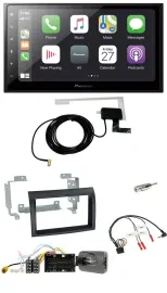 Pioneer USB Lenkrad 2DIN Bluetooth DAB Autoradio für Citroen Jumper ab 14 schwar