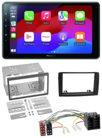 Pioneer Bluetooth 2DIN USB MP3 DAB Autoradio für Fiat Idea ab 05 schwarz
