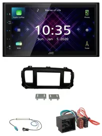 Автомагнитола для Citroen Jumpy/Spacetourer (с 2016) JVC 2DIN, DAB, Bluetooth, USB, MP3