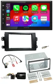 Kenwood Lenkrad USB DAB 2DIN Bluetooth Autoradio für Fiat Sedici Suzuki SX4