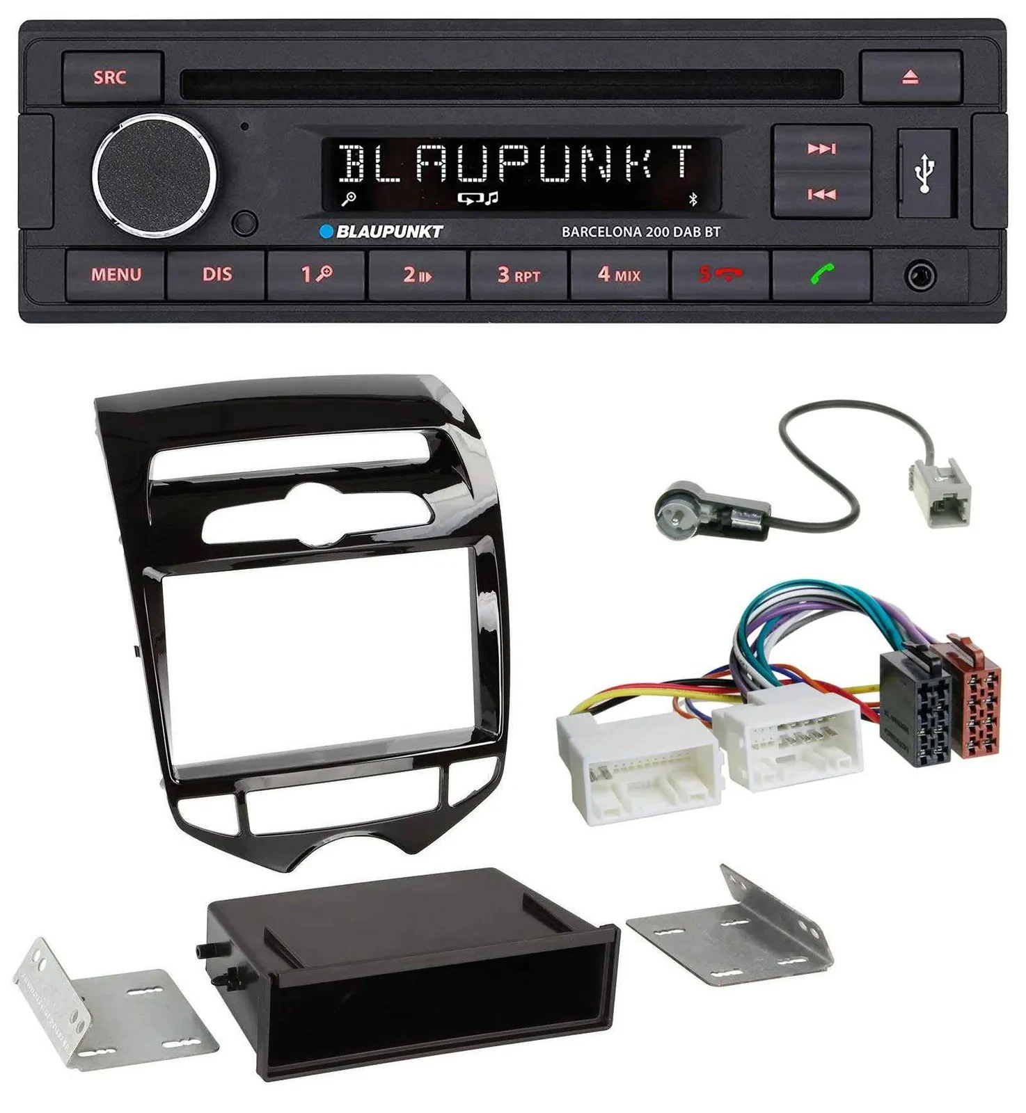 Blaupunkt USB DAB CD Bluetooth MP3 Autoradio für Hyundai ix20 ab 10 autom. Klima