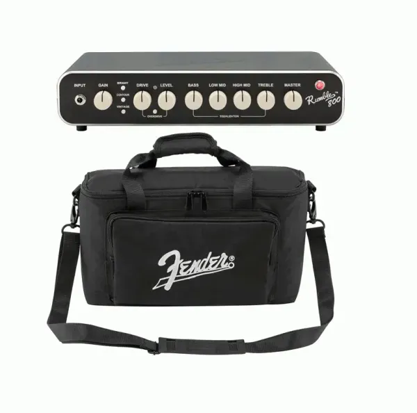 Fender Rumble 800 Watt Mini Bass Amplifier Head w/Footswitch & Carrying Bag