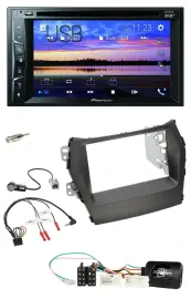 Автомагнитола для Hyundai Santa Fe Pioneer 2DIN Bluetooth USB DVD DAB