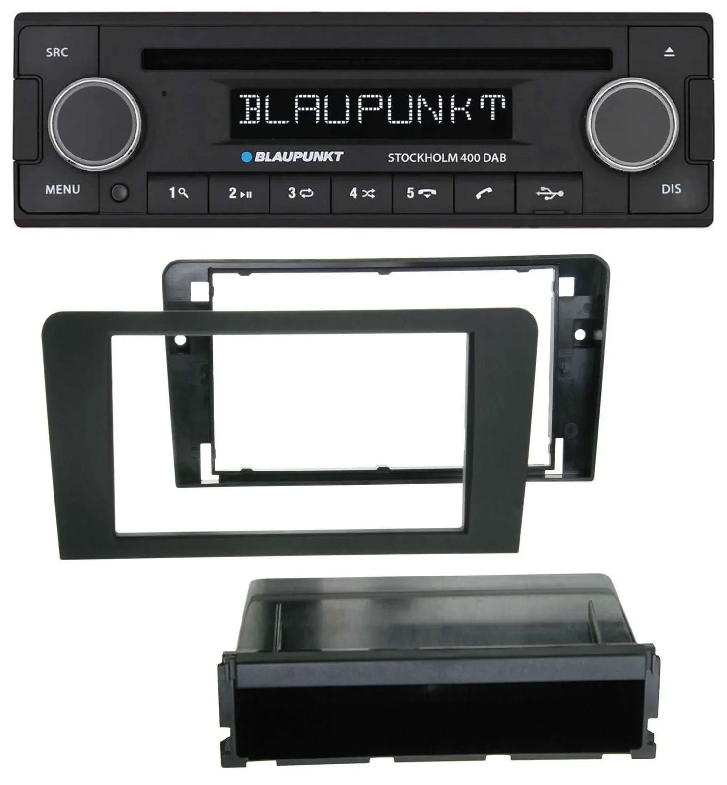 Автомагнитола для Audi A3 8P (2003–2012) Blaupunkt Bluetooth, DAB, CD, USB, поддержка управления на руле, совместима с Bose (активная)