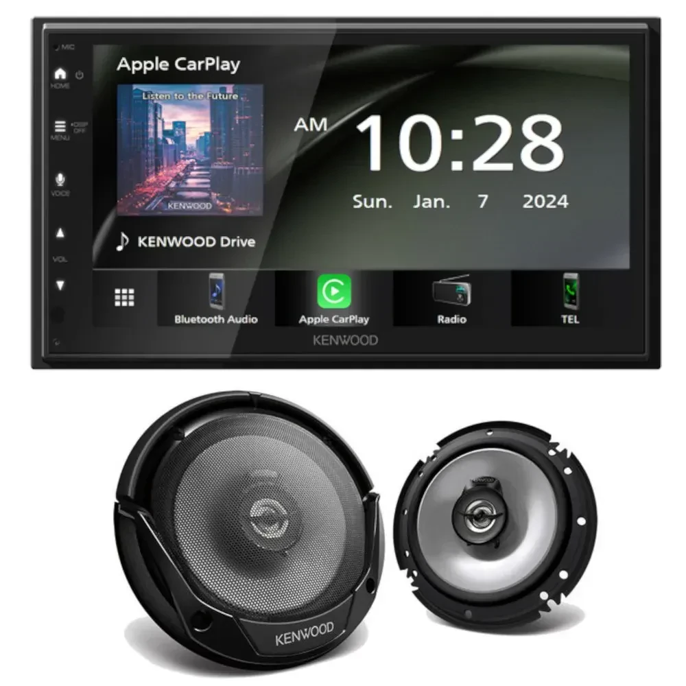 Автомагнитола Kenwood DMX4710S (набор, с 6.5" коаксиальными динамиками)