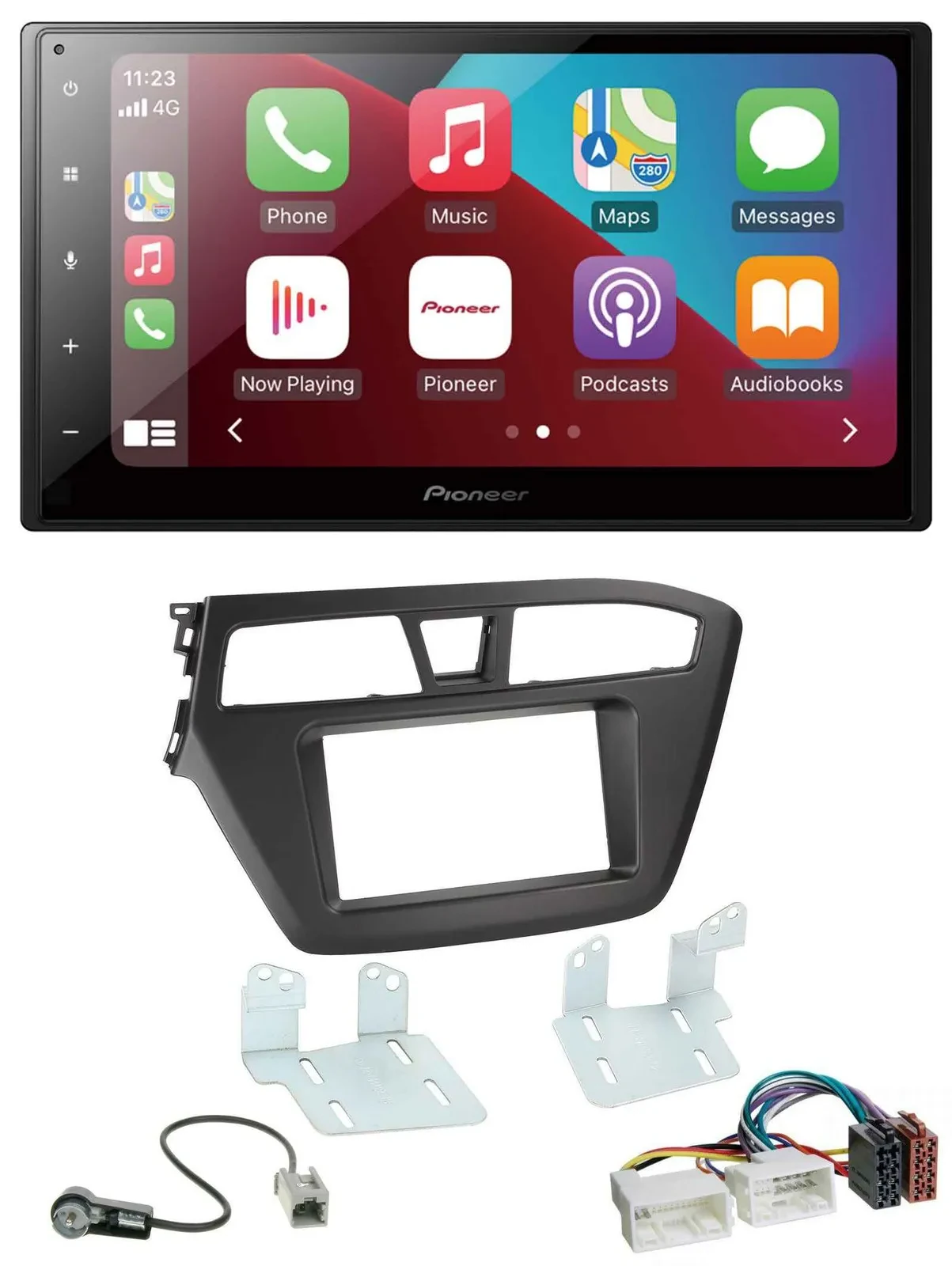 Pioneer USB MP3 DAB 2DIN Bluetooth Autoradio für Hyundai i20 (2014-2020)