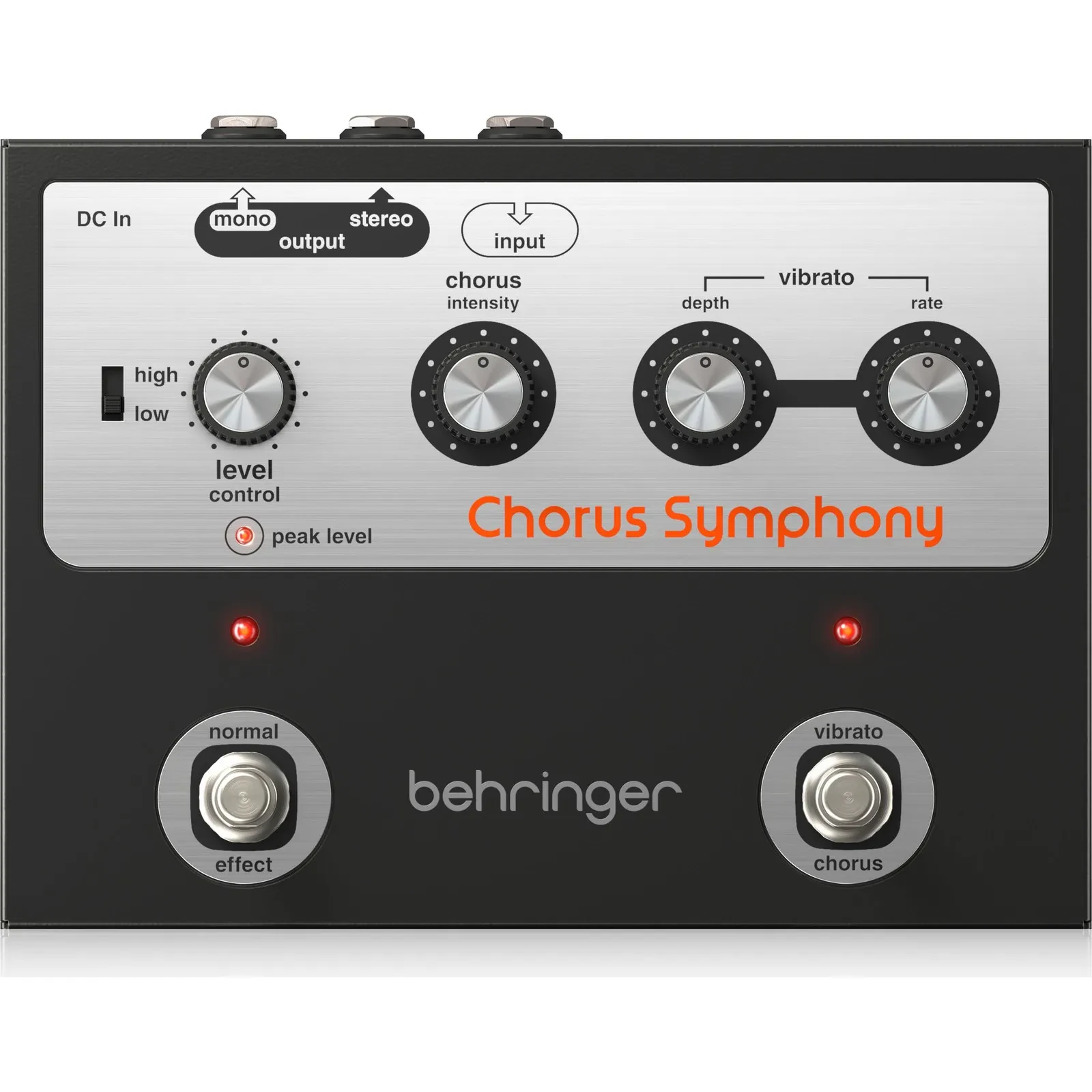 BEHRINGER CHORUS SYMPHONY - аналоговая педаль эффектов хорус/вибрато со схемой BBD