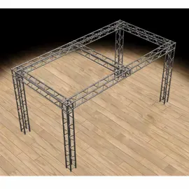 Global Truss 10'x20'x10' Trade Show Booth with UJB Corners and Center Beam