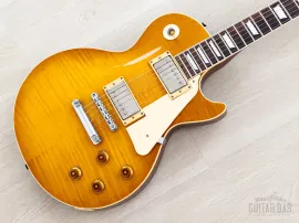 1983 Tokai Love Rock LS120 Vintage Burst Flame Top Guitar w/ DiMarzio PAF, Case