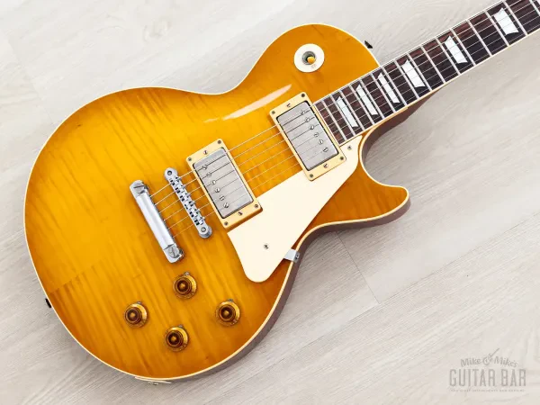 1983 Tokai Love Rock LS120 Vintage Burst Flame Top Guitar w/ DiMarzio PAF, Case