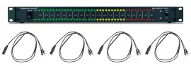 American Audio ADJ DB DISPLAY MKII 19" 5V LED Db Level Display & Amp Rack+Cables